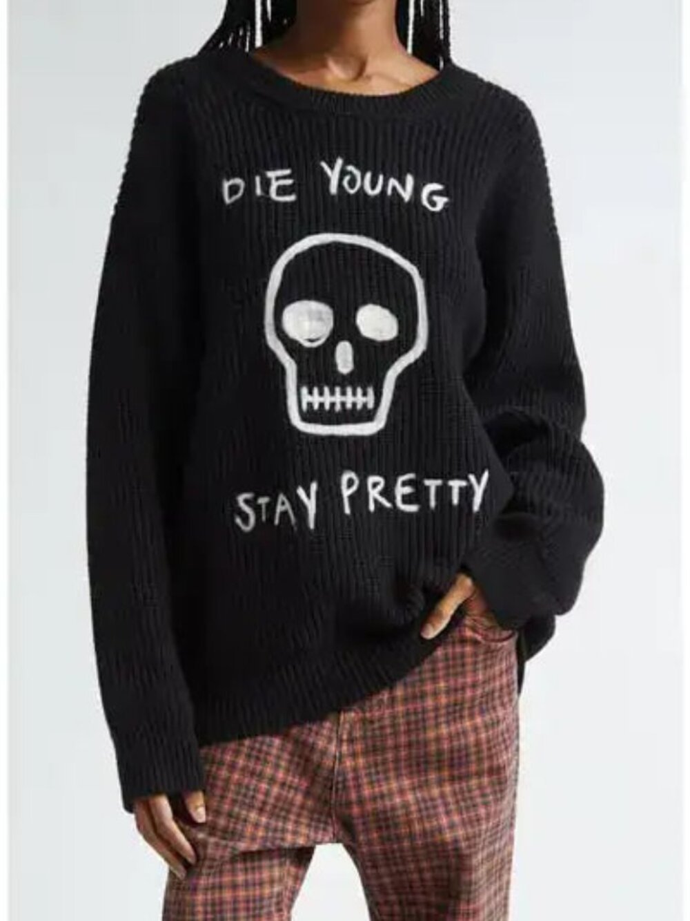 R13 NWOT die young rib merino wool sweater M